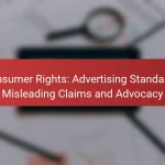 Consumer Rights: Advertising Standards, Misleading Claims and Advocacy