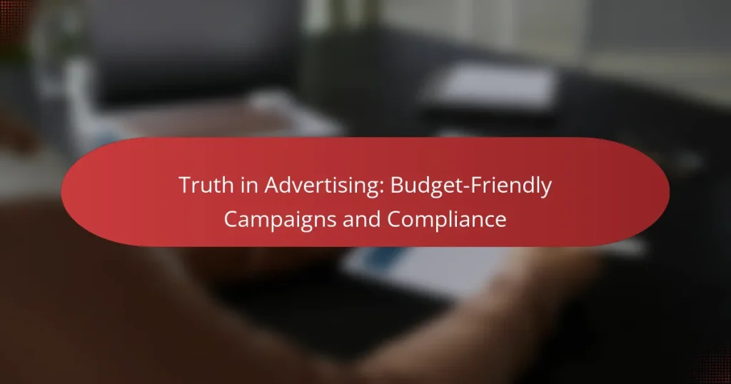 Truth in Advertising: Budget-Friendly Campaigns and Compliance