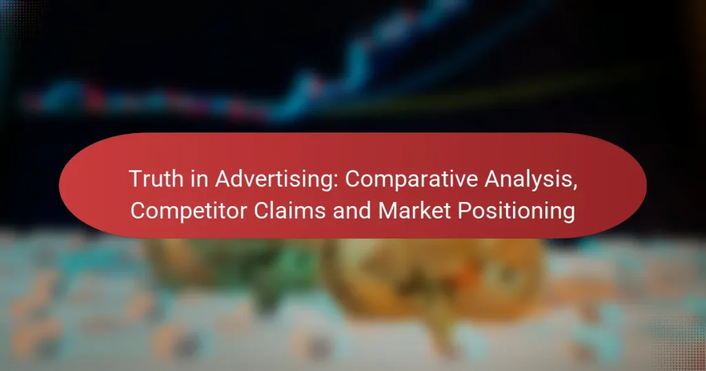 Truth in Advertising: Comparative Analysis, Competitor Claims and Market Positioning
