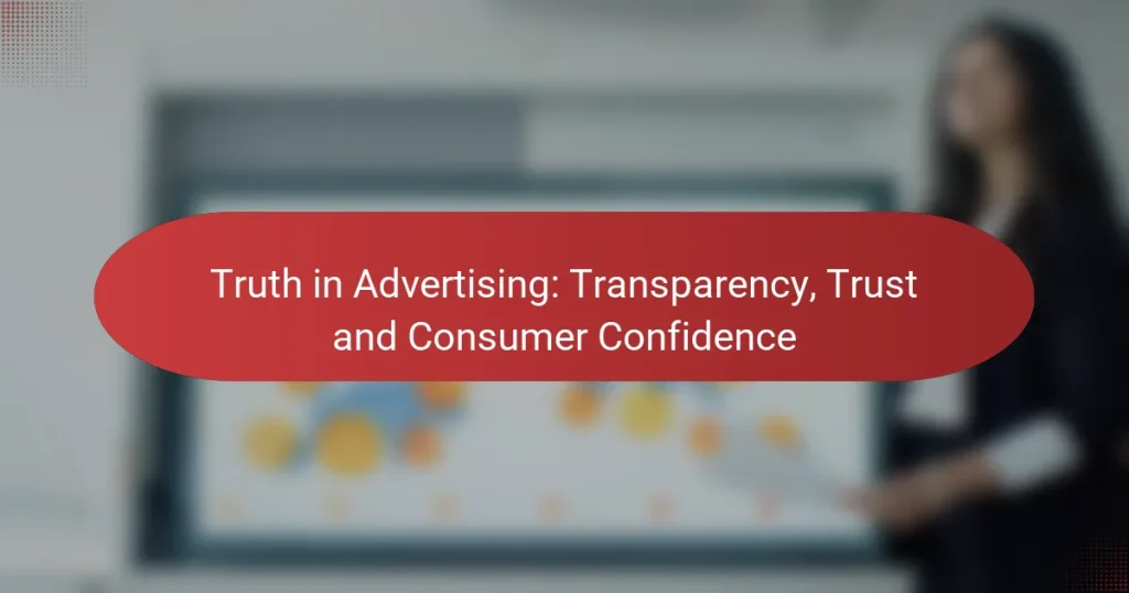 Truth in Advertising: Transparency, Trust and Consumer Confidence